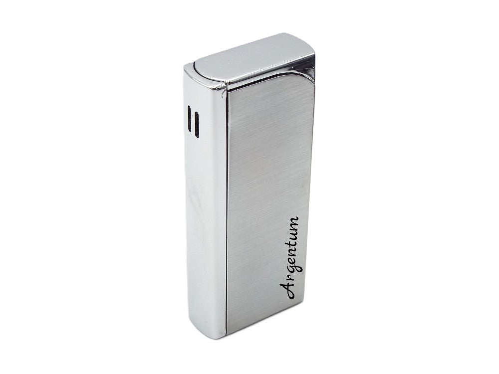 Feuerzeug ARGENTUM, Jetflame, nachfüllbar, Personalisierung, Luxus, Metallausführung, zeitlos schön