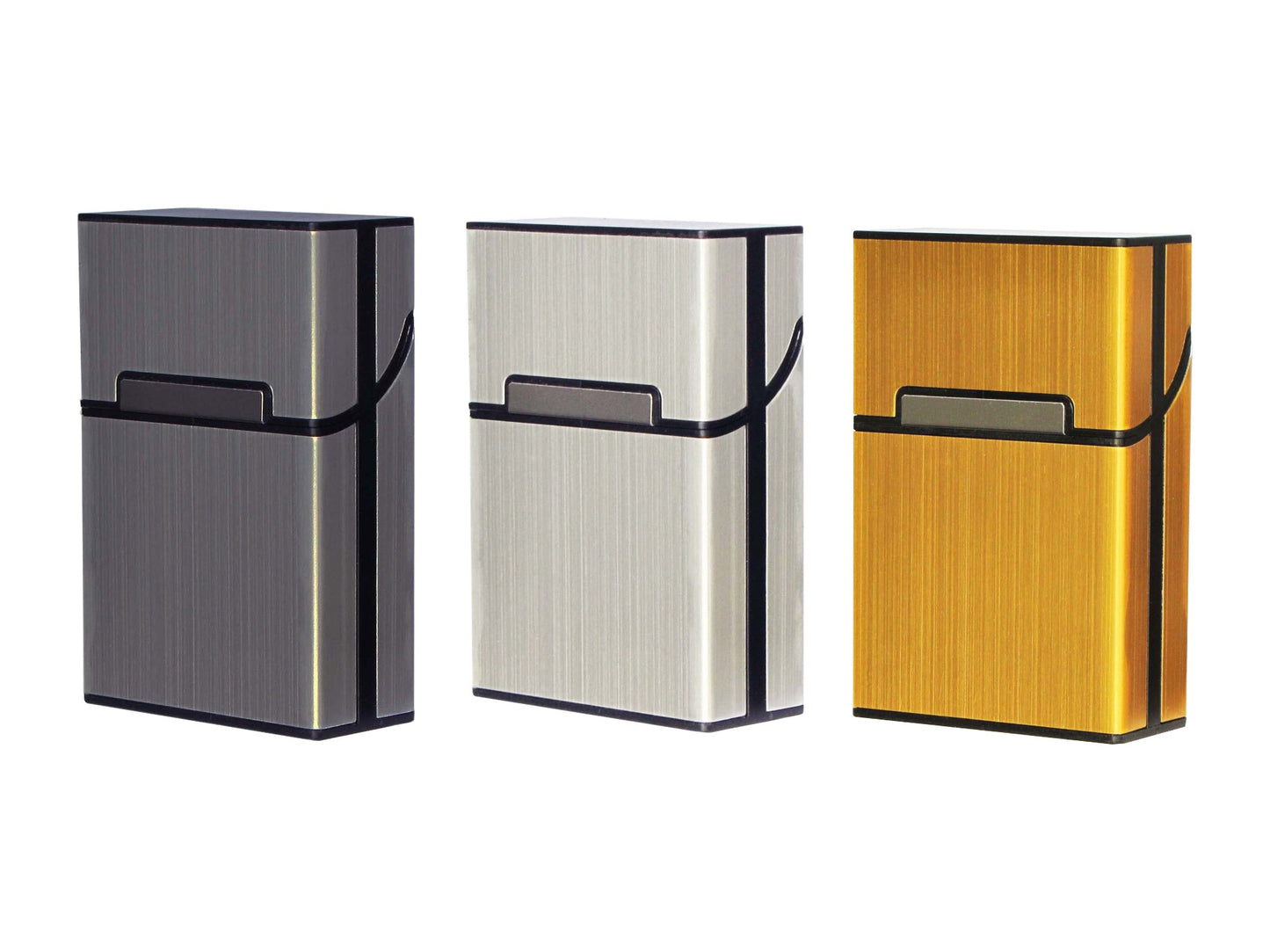 SLIM CASE 20, Zigarettenetui, Metall, Kunststoff, Magnetverschluss, 20 Zigaretten, edele Ausführung
