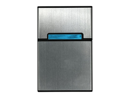 SLIM CASE 20, Zigarettenetui, Metall, Kunststoff, Magnetverschluss, 20 Zigaretten, edele Ausführung